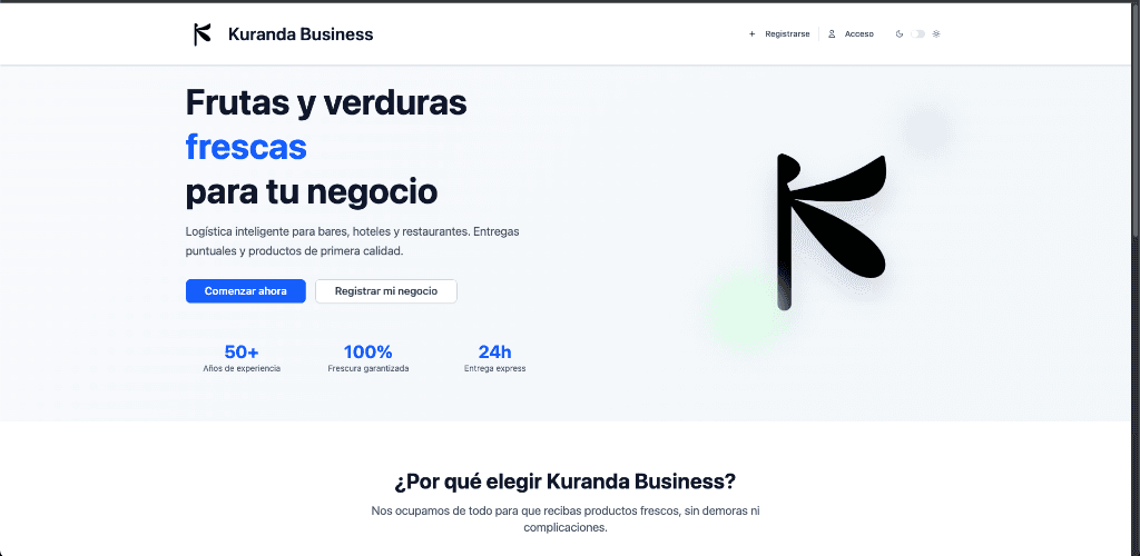 Kuranda Business - Plataforma B2B para negocios